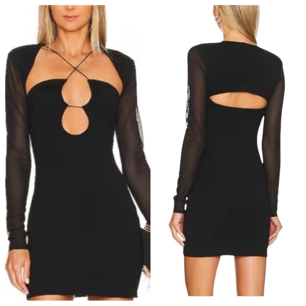 NWT Camila Coehlo Faith Dress Medium Black